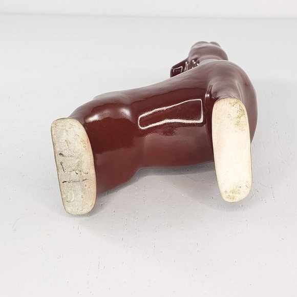 Vintage Giraffe Bud Vase Art Pottery Head Up Long Neck - Picture 6 of 6